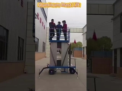 12 м вертикальный подъемник с двойной мачтой