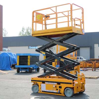 10m Mobile Electric Scissor Lift Tables Self Propelled Scissor Lift Platform