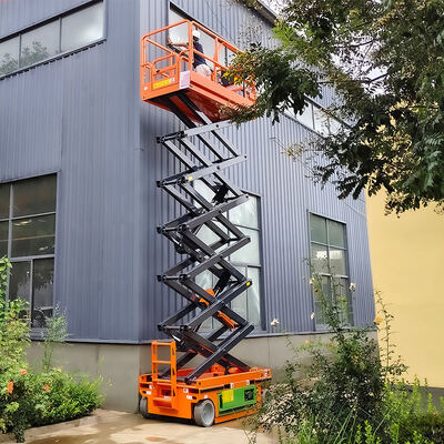 Гидравлическая электрическая подъемная платформа ножничного типа для обслуживания зданий