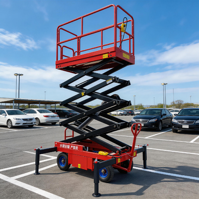 Мобильный ножничный подъемник эффективный безопасный высота 500кг 6м для обслуживания установки